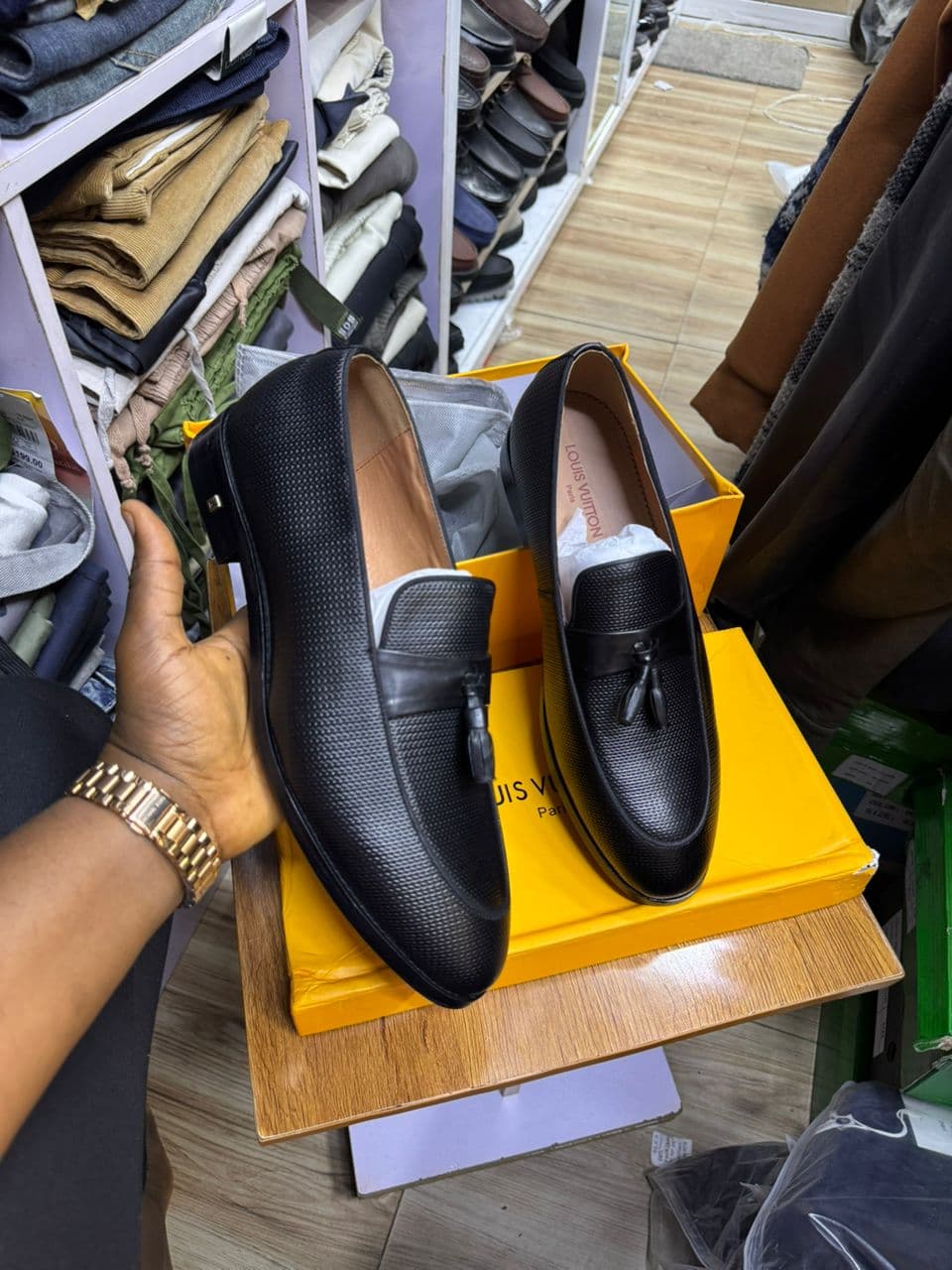 Versailles Black Tassel Loafers